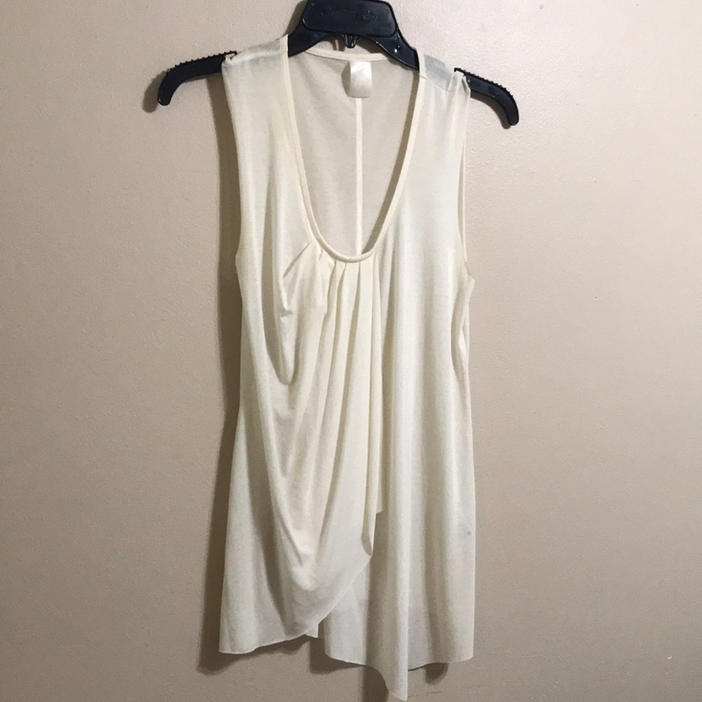 Sheer white tank top